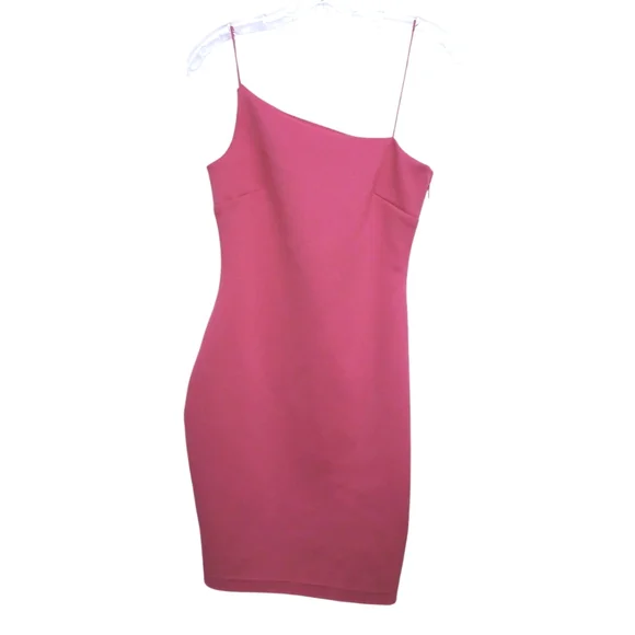 GUESS Jenny Mini Dress Women's Sz S Dark Pink Contemporary Glam Party  Wedding